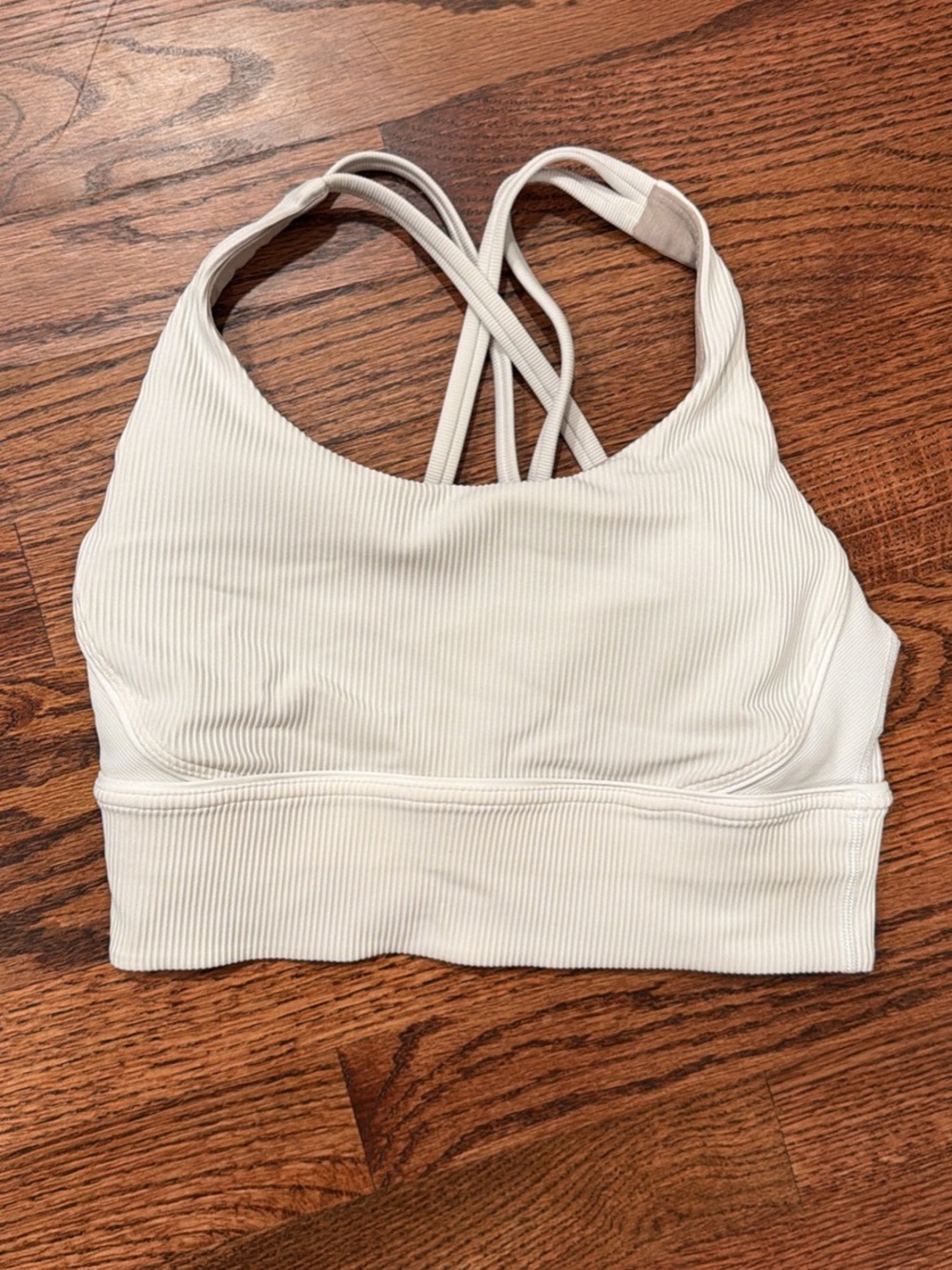 lululemon athletica Ribbed Crossback Bralette - Cream